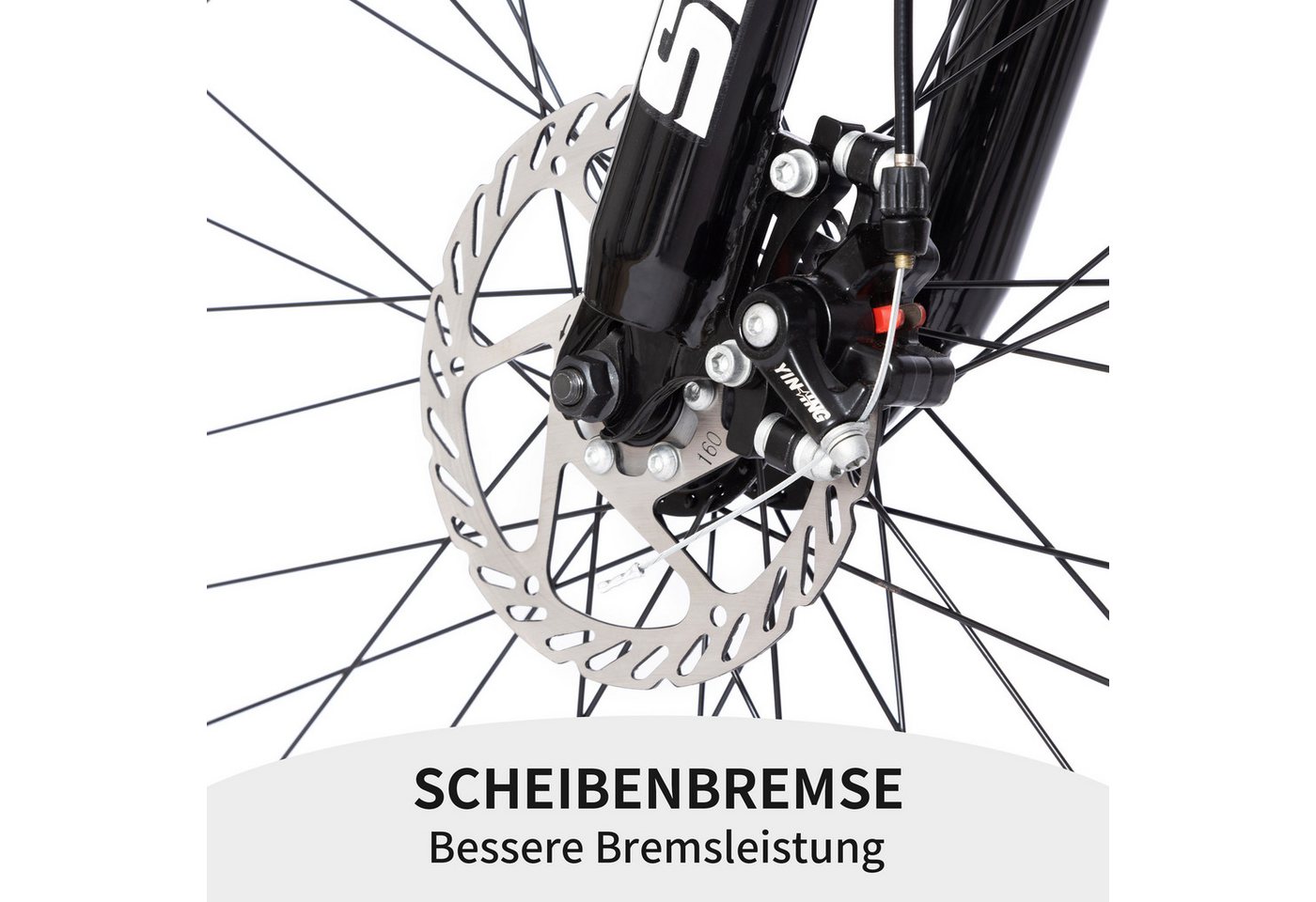 Lauxjack Mountainbike 28 Zoll, Fahrrad, MTB, Herren, Shimano 21-Gang, Komfort, 21 Gang Shimano Tourney RD-TY300/200 Schaltwerk, Kettenschaltung, (Set), City, Straße, Schotter, Alltag, Tour, robust Bild 3