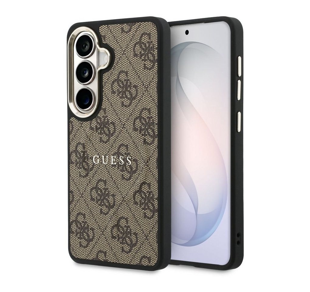 Guess Backcover Guess 4G Leather Back Cover mit MagSafe Samsung Galaxy S26 - Gold Edge