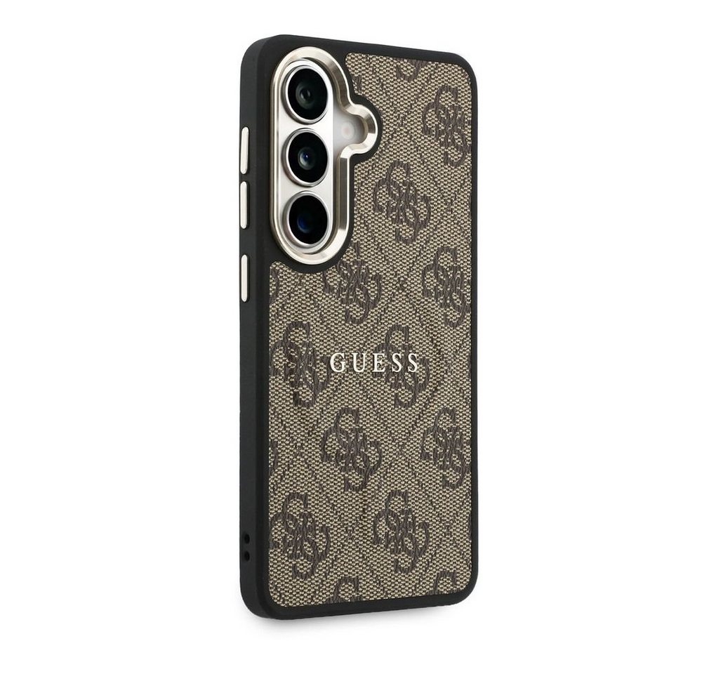Guess Backcover Guess 4G Leather Back Cover mit MagSafe Samsung Galaxy S26 - Gold Edge Bild 3