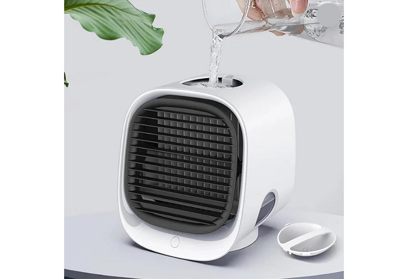 FELIXLEO Ventilatorkombigerät Mobiler Luftkühler Mini Klimaanlage Akku Ventilator mit Sprühnebel Bild 2