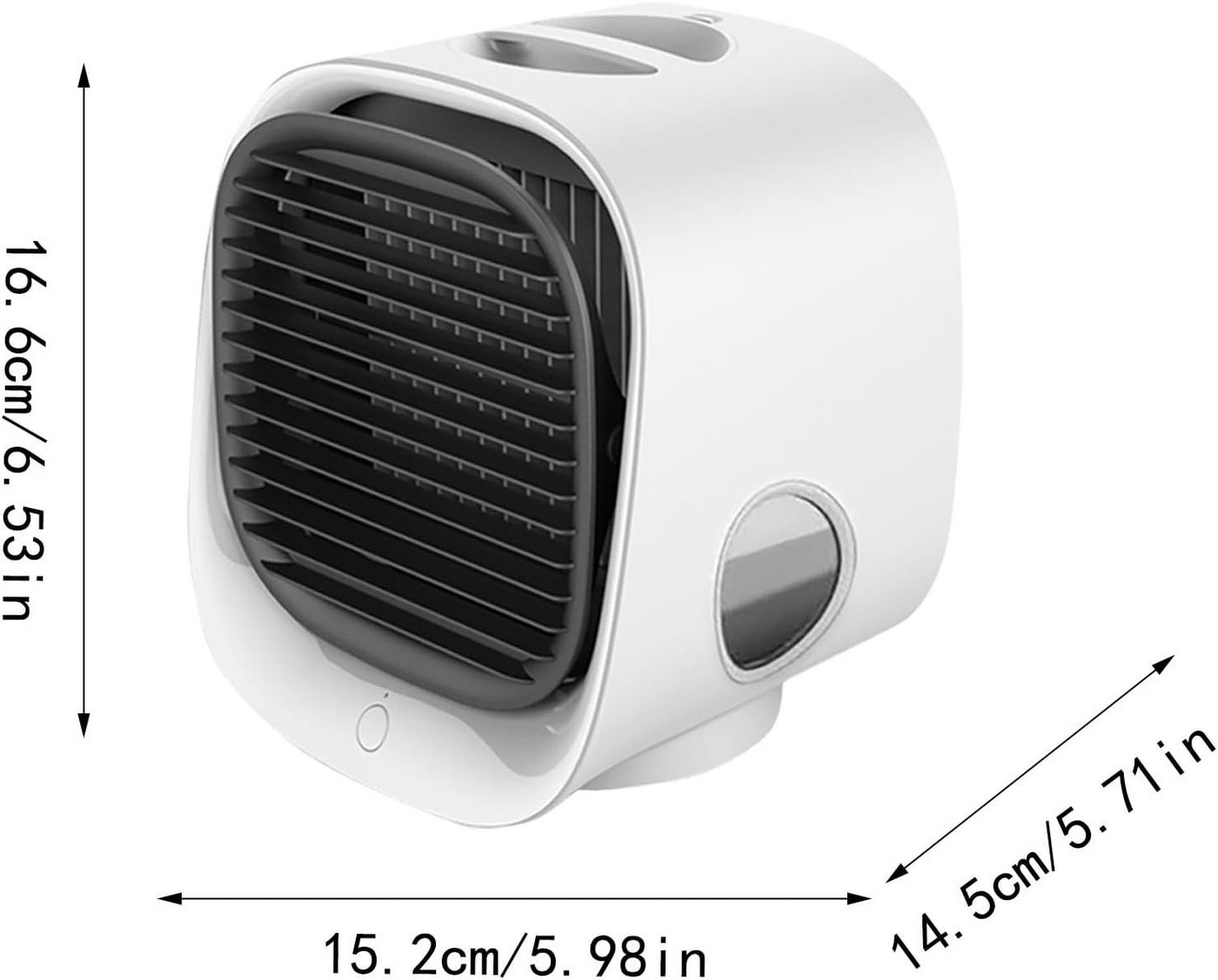 FELIXLEO Ventilatorkombigerät Mobiler Luftkühler Mini Klimaanlage Akku Ventilator mit Sprühnebel Bild 5