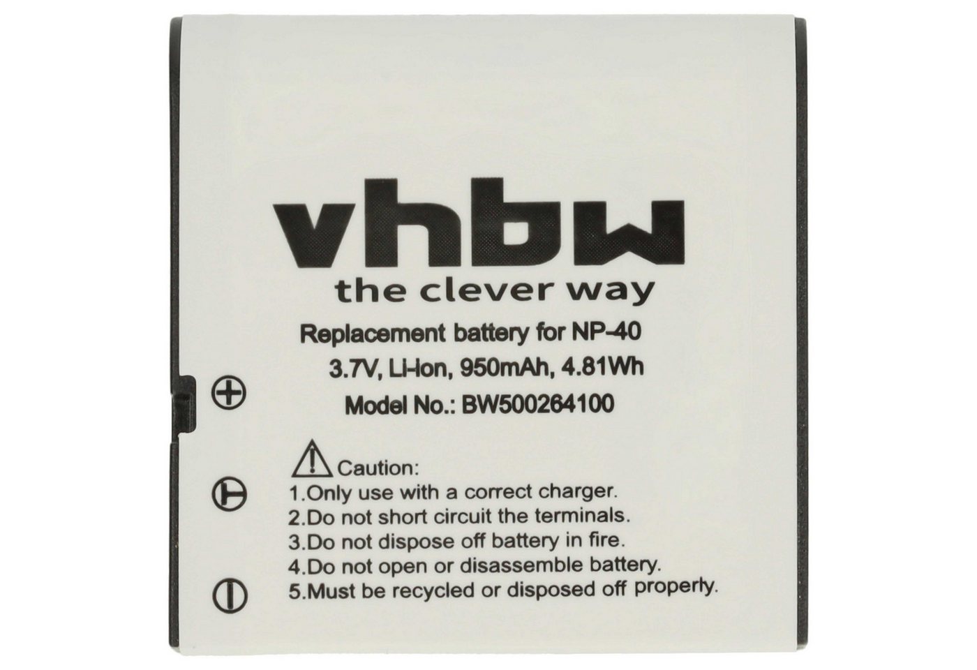vhbw Akku passend für Kodak Pixpro AZ521, AZ525 Astro Zoom, AZ525, AZ522, Kamera-Akku Akku Li-Ion 950 mAh (3,6 V, 2 St), Leistungsfähige Austausch-Akkus für Digitalkamera, Spiegelreflexkamera Bild 4
