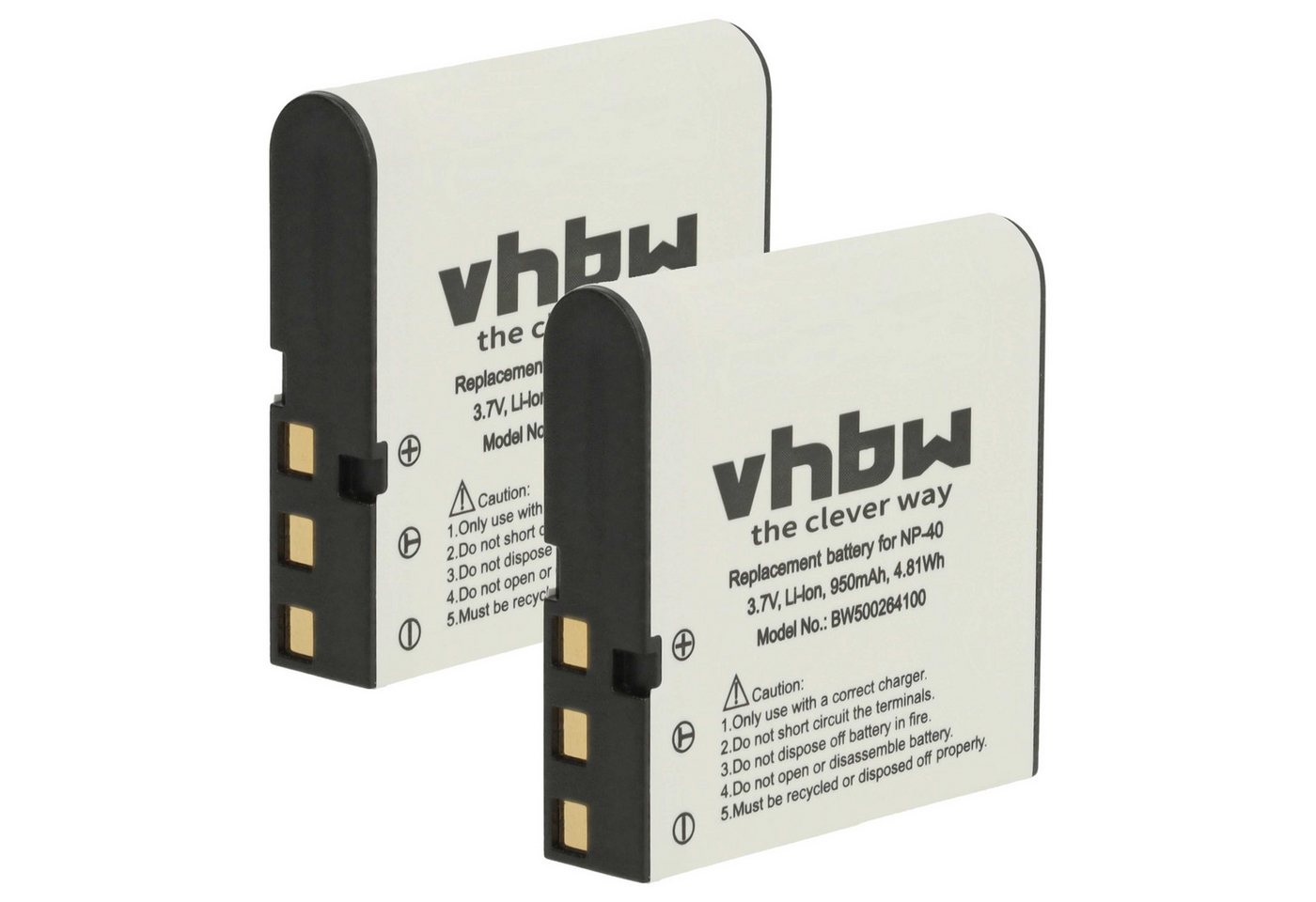 vhbw Akku passend für Kodak Pixpro AZ521, AZ525 Astro Zoom, AZ525, AZ522, Kamera-Akku Akku Li-Ion 950 mAh (3,6 V, 2 St), Leistungsfähige Austausch-Akkus für Digitalkamera, Spiegelreflexkamera Bild 5