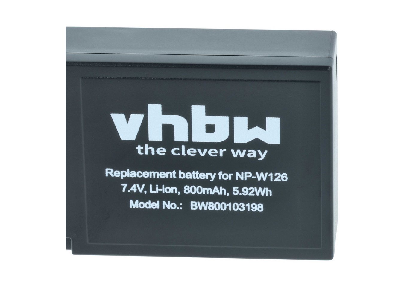 vhbw Akku passend für Fujifilm X-T100, X-T3, X-T30 II, X-T20, X-T30, X-T2, Kamera-Akku Akku Li-Ion 800 mAh (7,2 V, 3 St), Leistungsfähige Austausch-Akkus für Digitalkamera, Spiegelreflexkamera