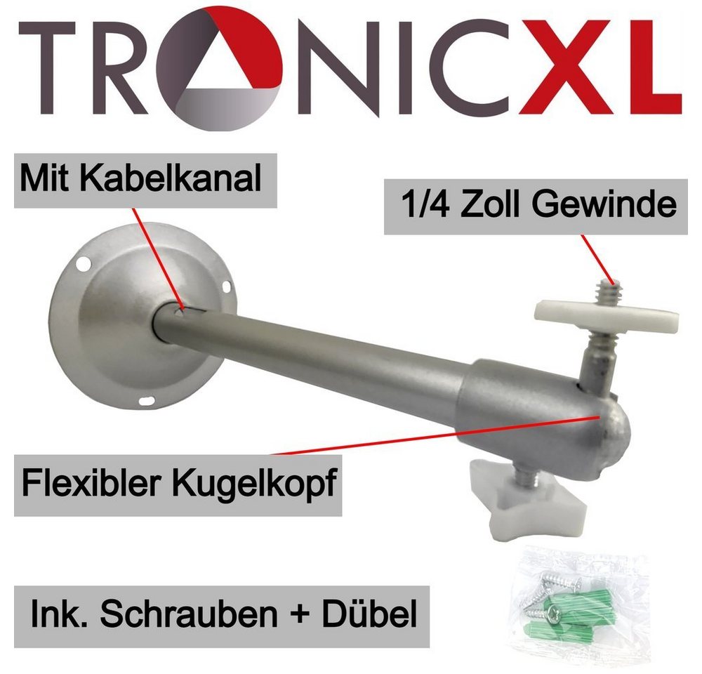TronicXL Überwachungskamera-Halterung Wandhalterung Deckenhalterung für Wildkamera Wandhalter Wand Halterung Bild 2