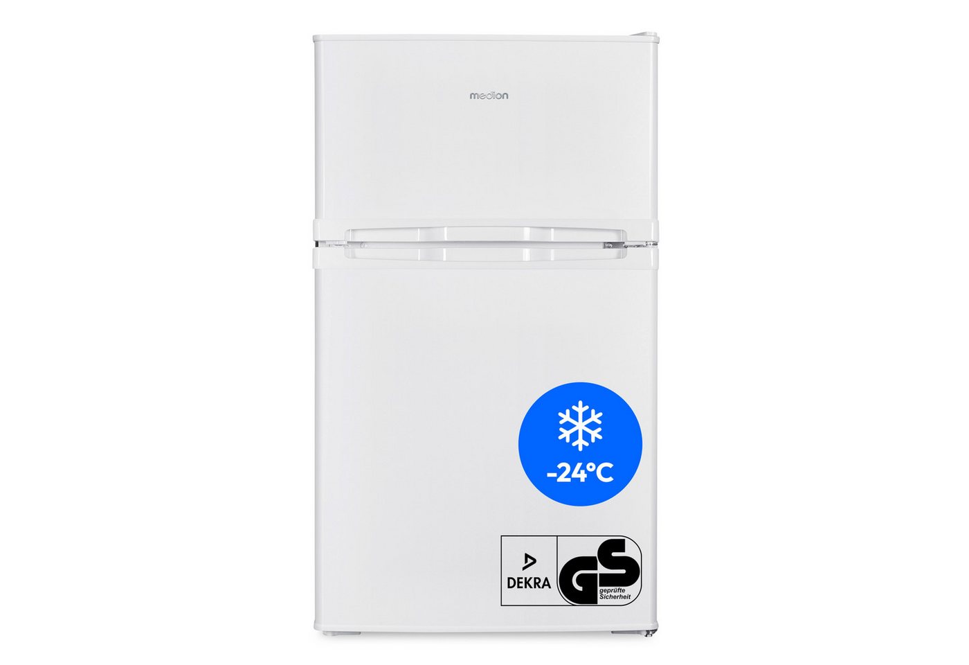 Medion® Kühl-/Gefrierkombination MD37689, 85 cm hoch, 48 cm breit, 85 Liter, 61L Kühlteil, 24L Gefrierteil, freistehend Bild 4