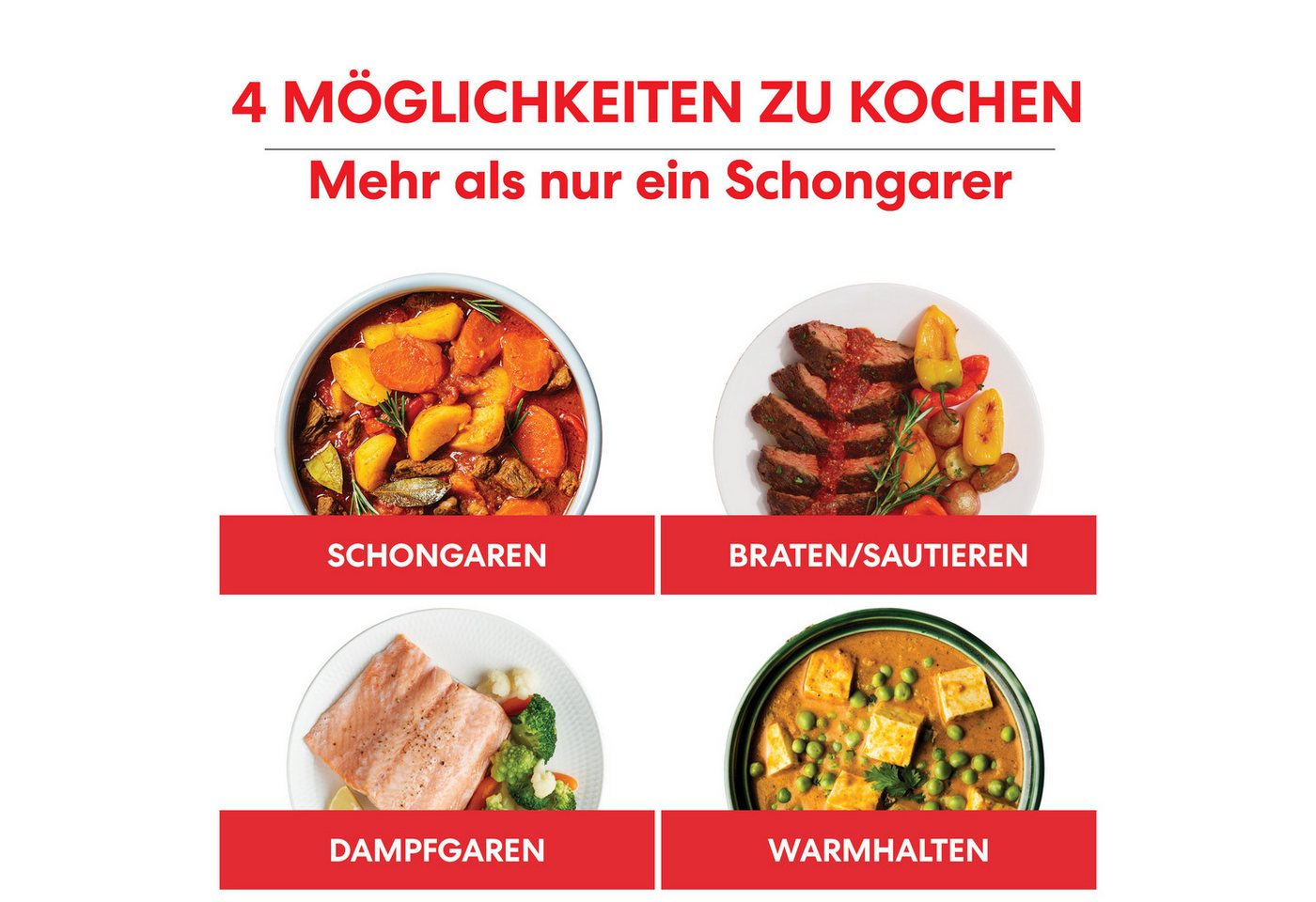 Instant Pot Multikocher Superior 4in1 Slow Cooker Schongarer 10 Portionen Braten Warmhalten, 800 W, 4-in-1 Funktion, 7,1L, EasyGrab-Griffe, Zeit-Temperatureinstellung Bild 3