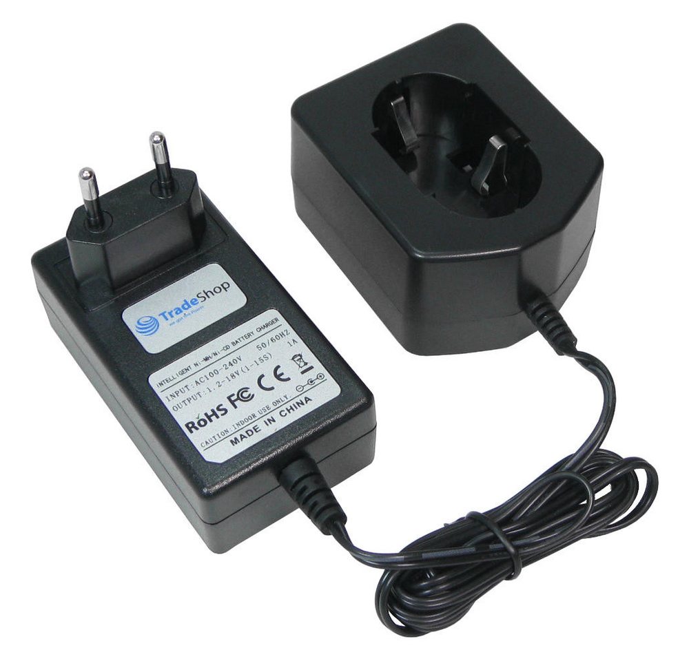 Trade-Shop Schnellladegerät 1,2V-18V passend für Hitachi UC18YGL2 UC18YG BCC1215 Universal-Ladegerät (1500.00 mA, Geeignet für Ni-Cd, Ni-MH Akkus / LED-Anzeige für den Ladezustand)