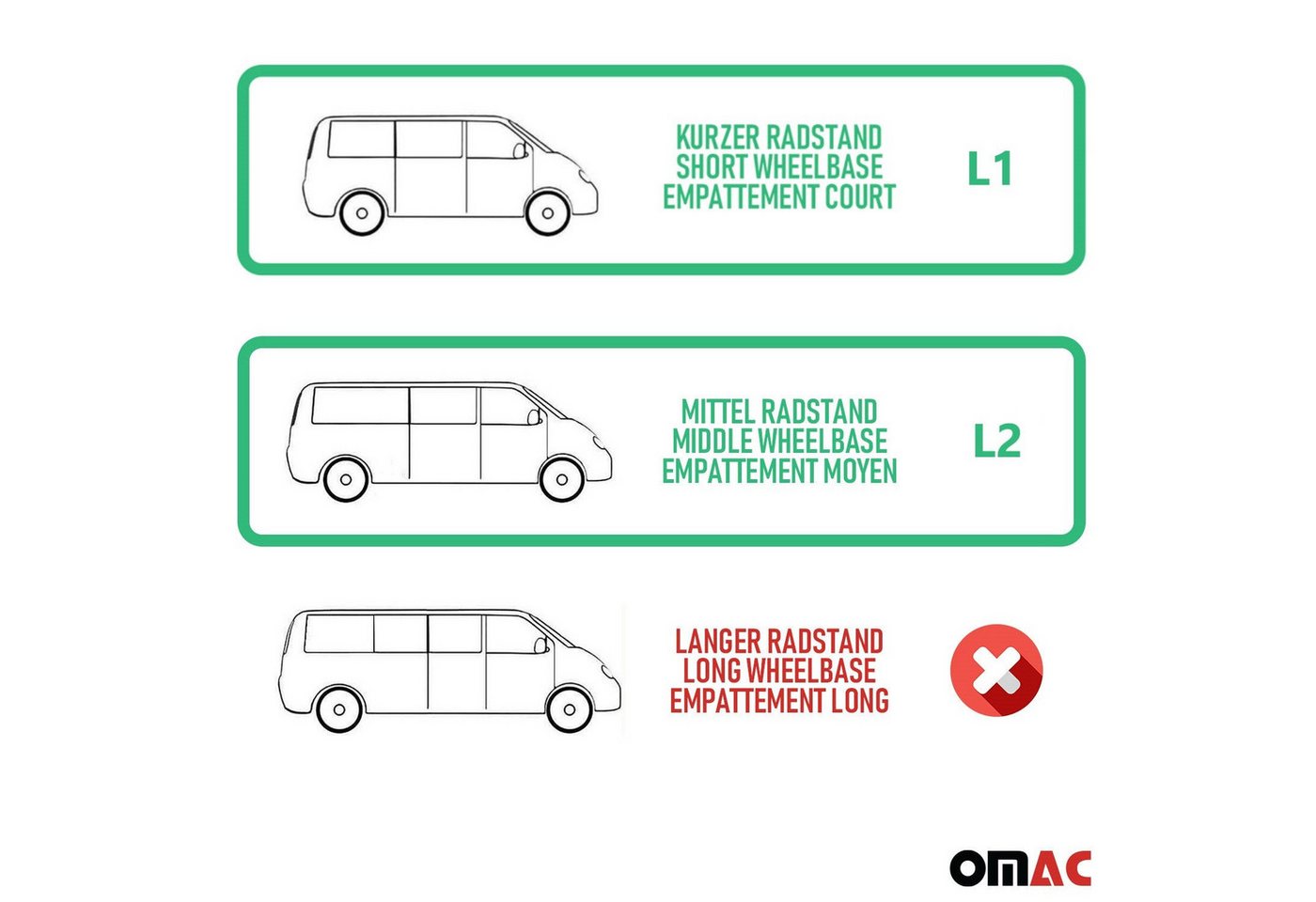 OMAC Ladekantenschutz für Peugeot Traveller 2016-24 L1 L2 Edelstahl Chrom, Zubehör für Peugeot Traveller 2016-2024 L1 L2, Langlebig,Einfache Reinigung,Einfache Installation,Rostbeständig Bild 5