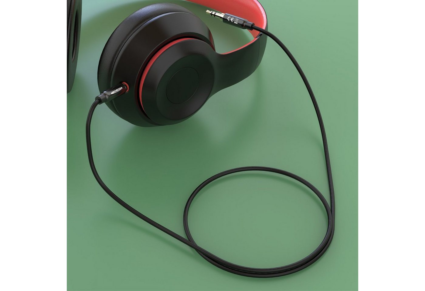 JAMEGA AUX Kabel 3,5mm Klinke-Stecker Klinken Stereo für iPhone TV Boxen Audio-Kabel, (150 cm)