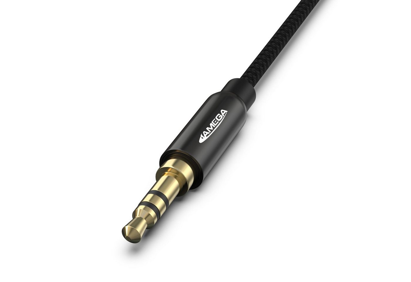 JAMEGA AUX Kabel 3,5mm Klinke-Stecker Klinken Stereo für iPhone TV Boxen Audio-Kabel, (150 cm) Bild 2