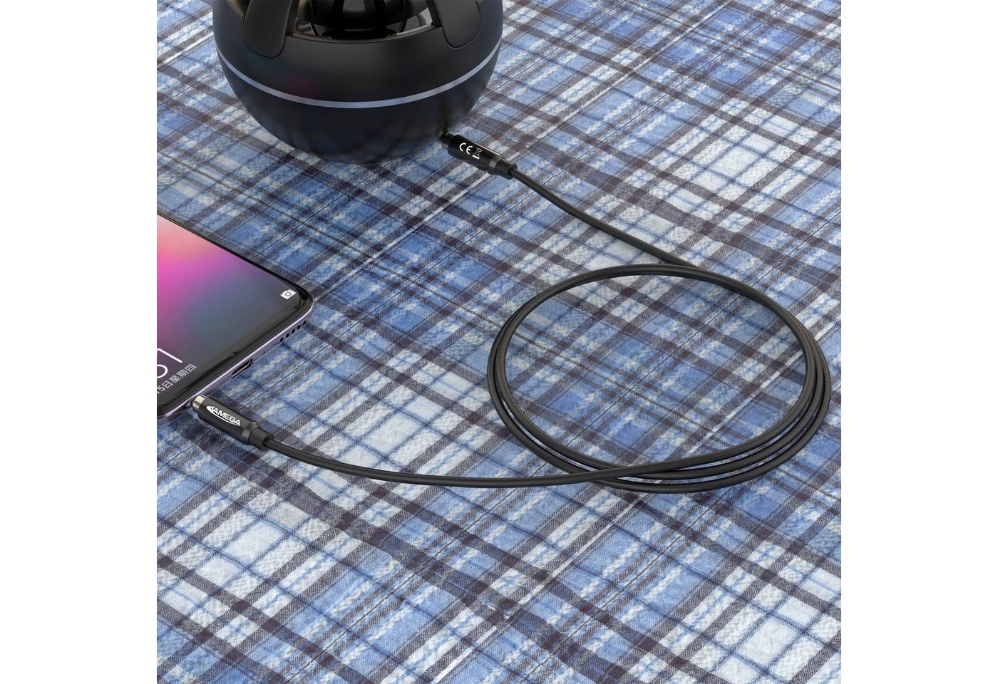 JAMEGA AUX Kabel 3,5mm Klinke-Stecker Klinken Stereo für iPhone TV Boxen Audio-Kabel, (150 cm) Bild 4