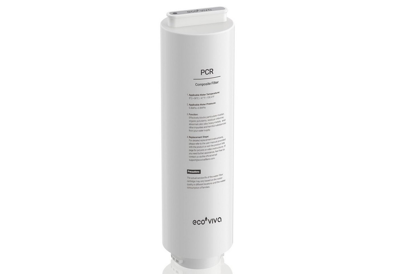 Ecoviva Wasserfilter MATE3 Ersatz-PCR-Filter, Zubehör für Auftisch Umkehrosmoseanlage MATE3, 7-stufige Umkehrosmose Filter Bild 2
