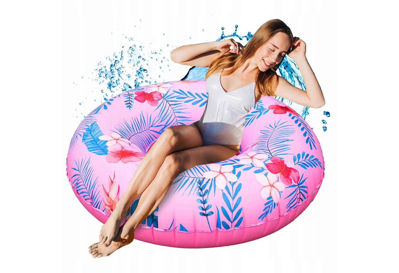 Festivalartikel Schwimmring Mega großes aufblasbares Schwimmring XXL 110 cm Bild 3