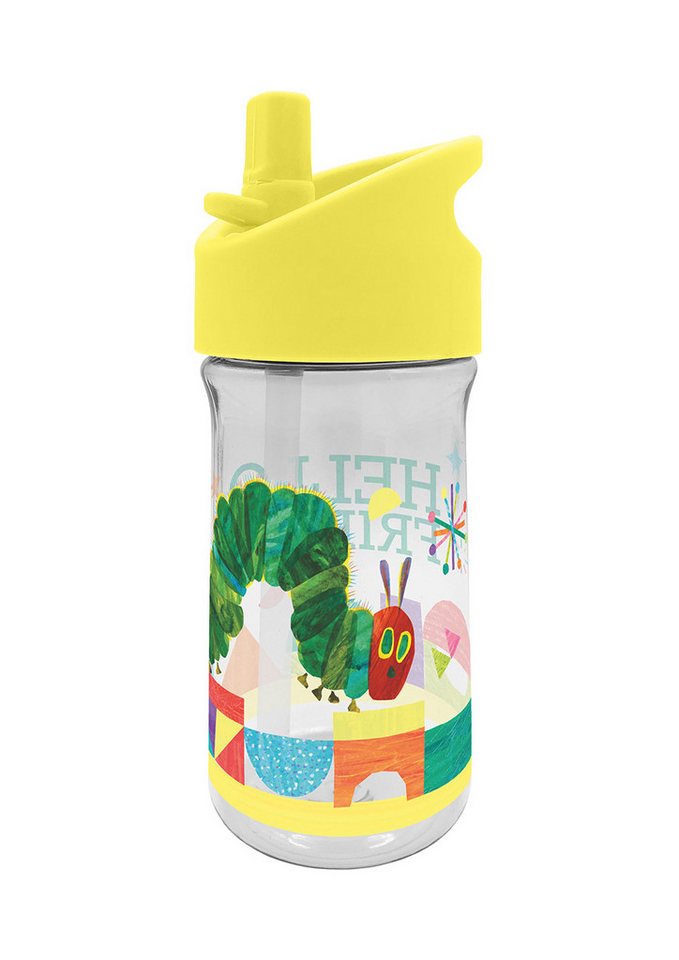 Geda Labels GmbH Trinkflasche Raupe Nimmersatt Hello Friend, Gelb, 370ml, nicht spülmaschinengeeignet Bild 3