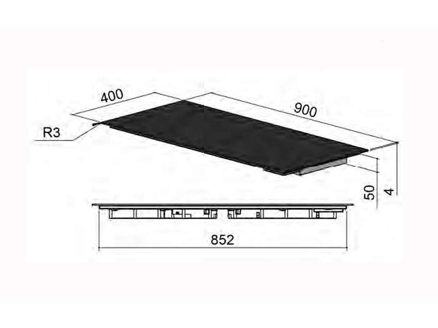 Berbel Induktions-Kochfeld 1100055, autark, Timer, TouchControl-Bedienung
