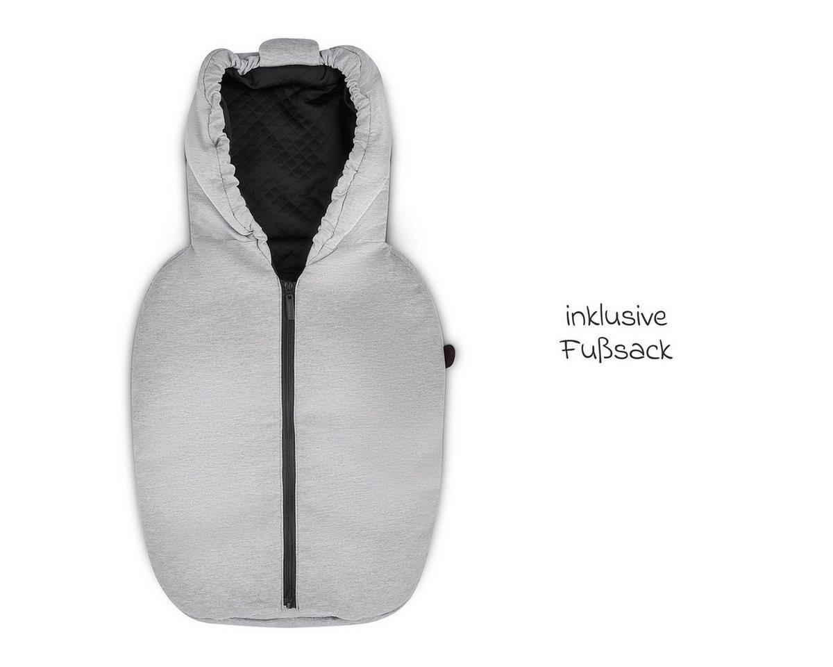 ABC Design Babyschale Tulip - Black, ab: Geburt, bis: 15 Monate, Baby Autositz - ab Geburt - 15 Monate (45 cm - 85 cm) inkl. Fußsack Bild 2