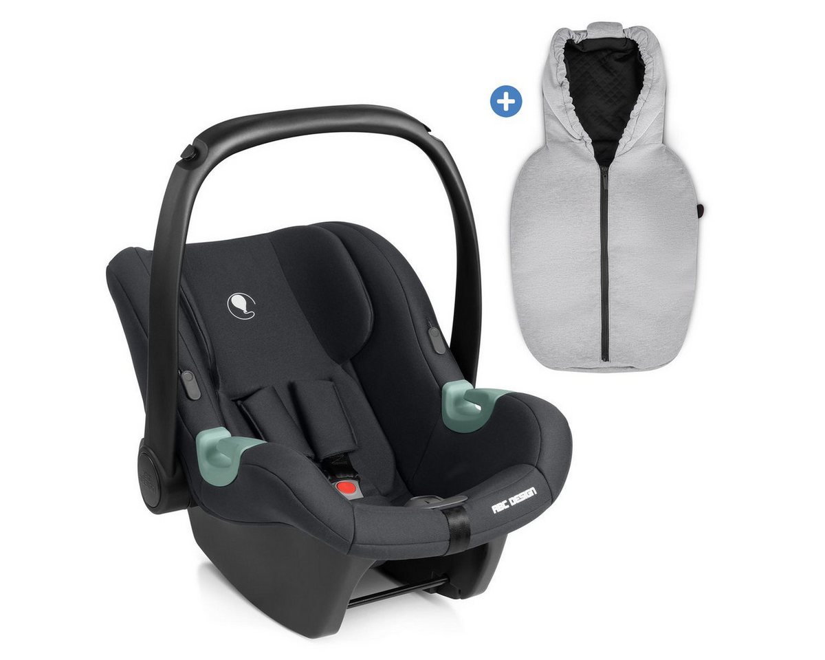 ABC Design Babyschale Tulip - Black, ab: Geburt, bis: 15 Monate, Baby Autositz - ab Geburt - 15 Monate (45 cm - 85 cm) inkl. Fußsack Bild 3