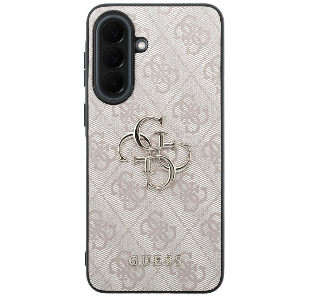 Guess Handyhülle Galaxy A37 Kunstleder rosa Big Logo goldfarbig 6,7 Zoll, Kantenschutz Bild 3