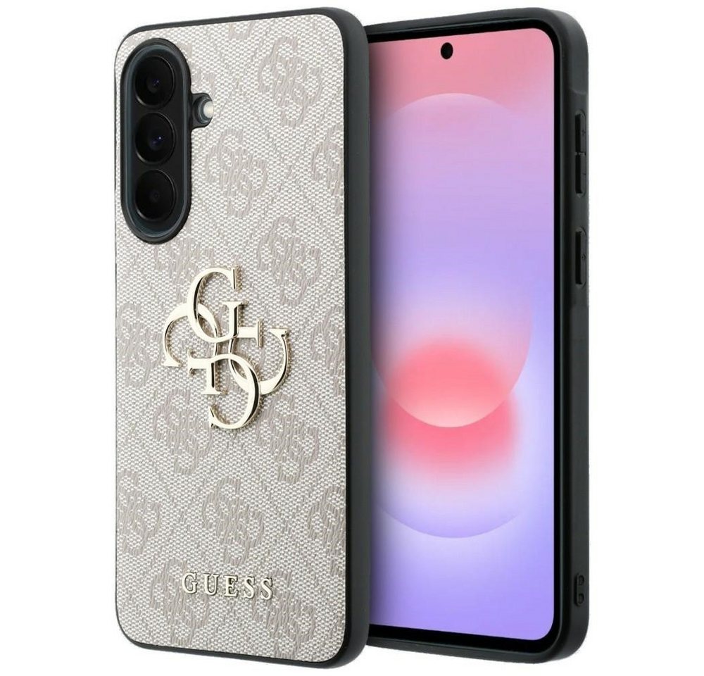 Guess Handyhülle Galaxy A37 Kunstleder rosa Big Logo goldfarbig 6,7 Zoll, Kantenschutz Bild 5