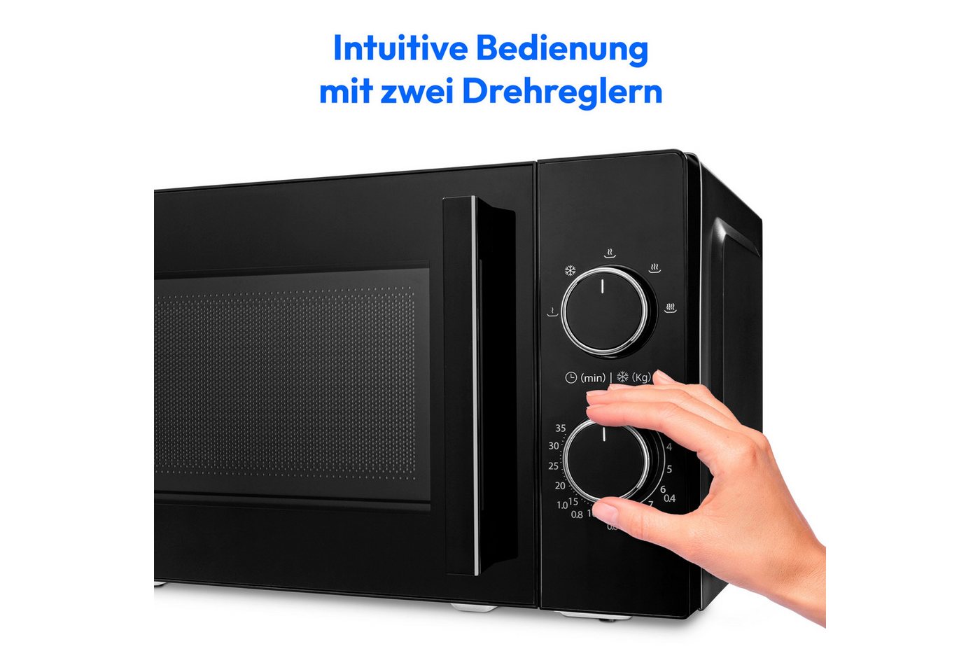 Medion® Mikrowelle MD12011, Mikrowelle, 20 l, 800 Watt, 5 Mikrowellenstufen, kompakt Bild 5