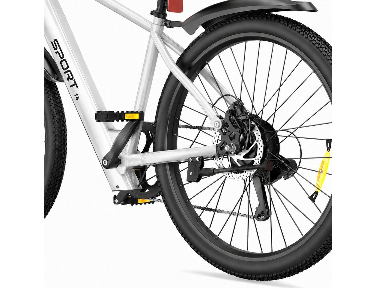 PixelPilot E-Bike Cityrad 26 Zoll Elektrofahrrad 48V 10Ah Akku, Shimano 7-Gang, Abnehmbarer Korb, 7 Gang, Nabenmotor, 468 Wh, (Packung) Bild 2