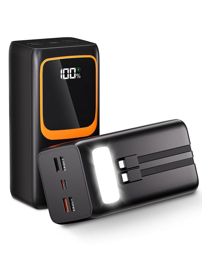 AIBISTAR 80000mAh Powerbank, 22,5W, integrierte Kabel, 7 Ausgänge Powerbank, powerbanks mit LED Display,ideal für Camping, Reisen & Notfälle Bild 5