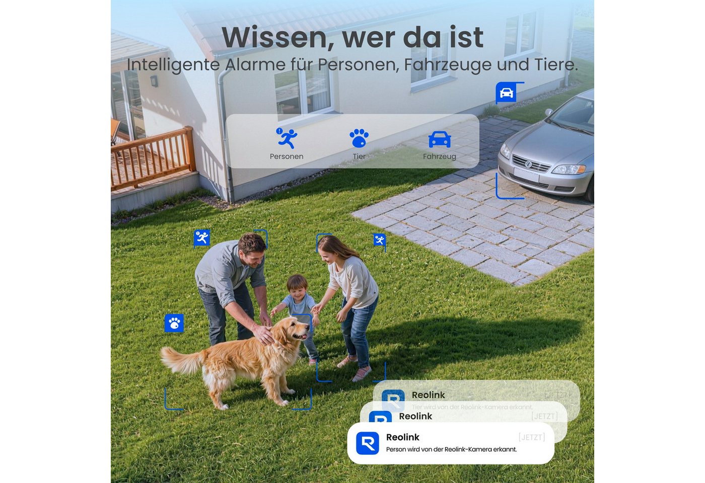 Reolink Überwachungskamera 5MP Argus 3 Pro mit Solar Panel Lite, Solar Akku Kabellose WLAN Kamera (AuBenbereich, 3K 5MP, 2-Wege-Audio, Spotlight Farbige Nachtsicht, ohne Abonnement) Bild 3