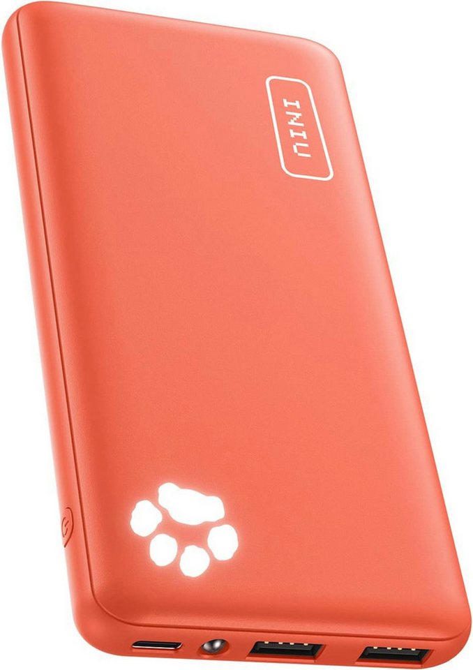 UE Stock 10000mAh Powerbank Tragbares Ladegerät mit Doppelausgang und USB-C Powerbank (3,7 V), Super dünn Bild 3