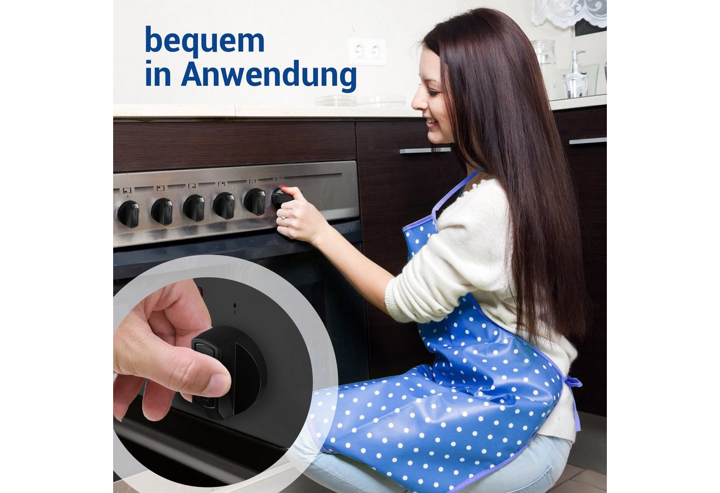 VIOKS Kochfeld-Adapter Knebelset universal, 38mmØ schwarz 16-teilig für Kochfeld alle Marken Bild 3