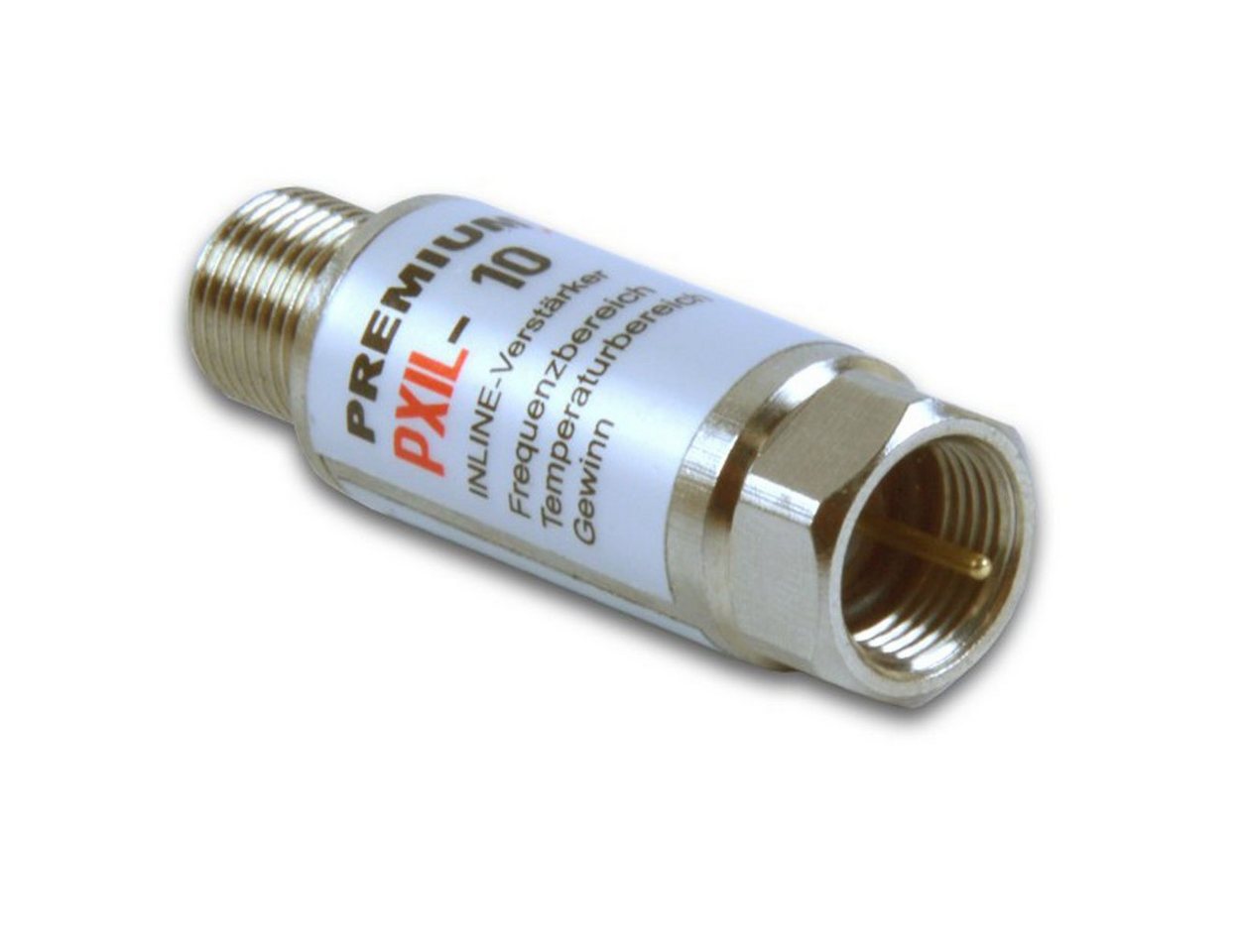 PremiumX 4x Inline Verstärker 20dB für SAT / DVB-T + 8x F-Stecker 7mm SAT-Kabel Bild 2