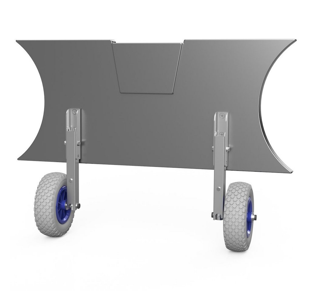 SUPROD Schlauchboot Slipräder Heckräder Schlauchbooträder klappbar Edelstahl V4A Bild 5