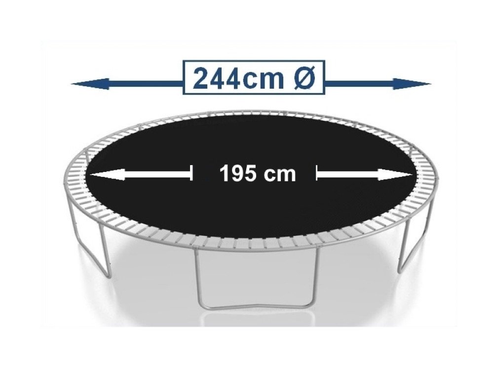 walexo Gartentrampolin Sprungtuch für Trampolin Ø 244 cm 60 Ösen (Federn 17,8 cm), (Sprungtuch inclusive Federspanner) Bild 2