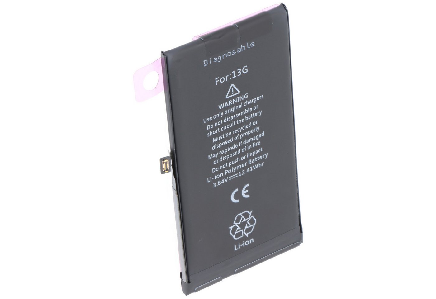 AccuCell Akku passend für Apple iPhone 13, diagnostizierbar, Li-Polymer, 3,84V Akku 3227 mAh (3,8 V)