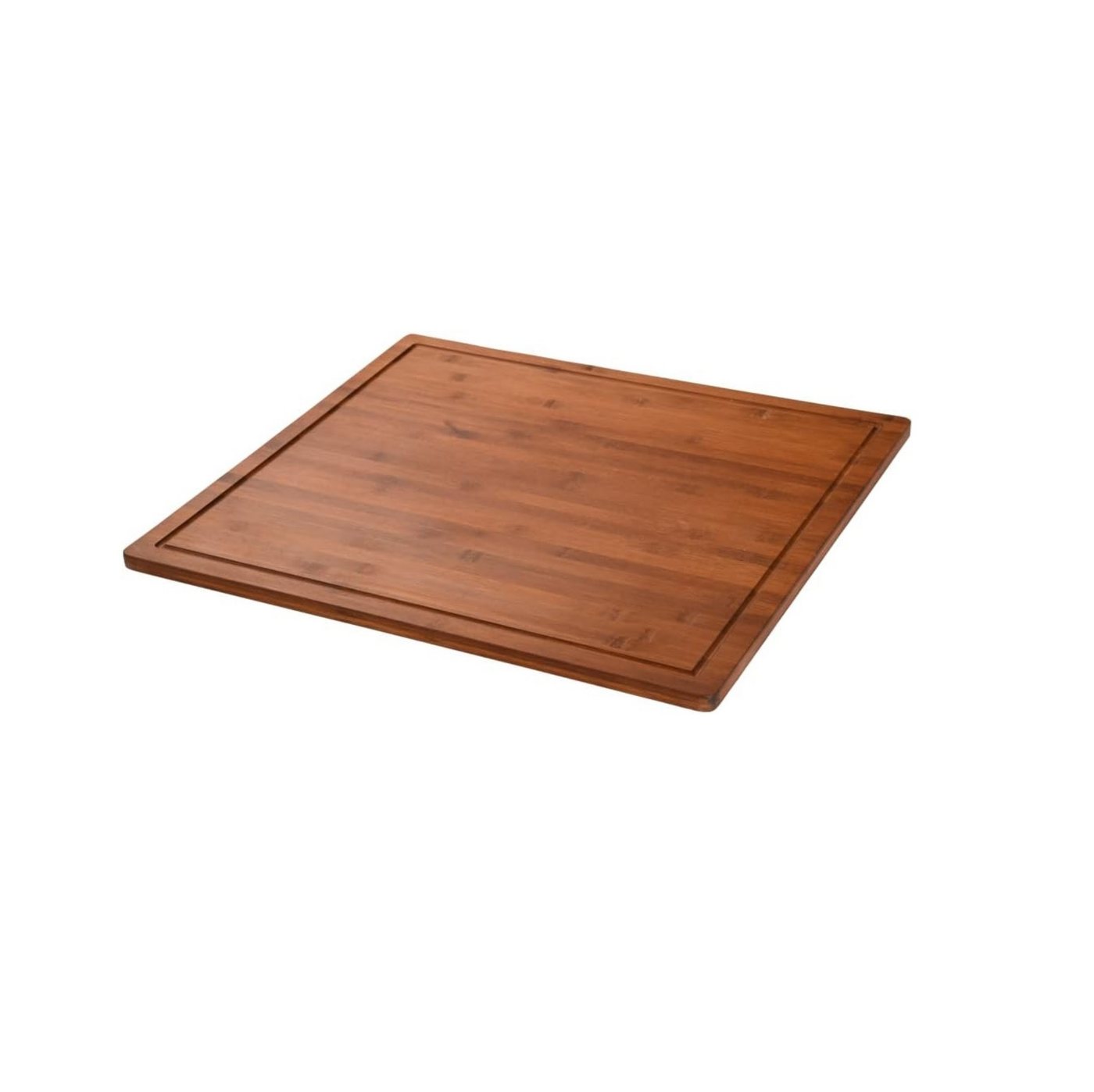 Kesper Herdblende-/Abdeckplatte XXL Schneide- und Abdeckplatte 56 x 50 x 4 cm aus Bambus, Unbekannt, Dunkelbraun, ideal als Herdabdeckung oder Backbrett Bild 2