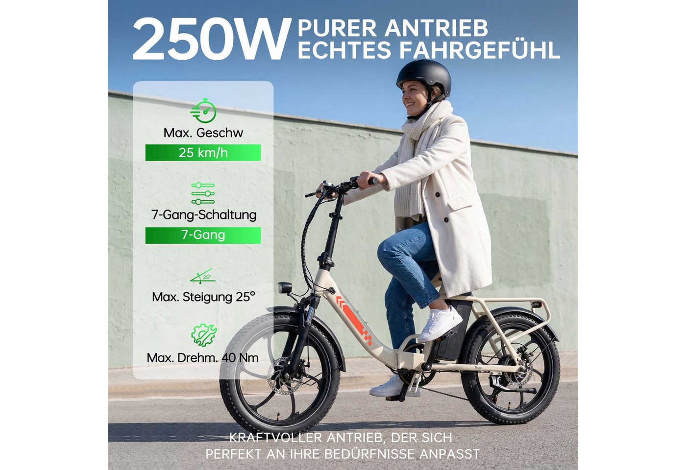 Vankel E-Bike Cityrad M1 Faltbares Damen u. Herren E-Fahrrad 960WH Pedelec,20AH 120 km, Kettenschaltung, Heckmotor, 960 Wh, Cityrad 7 Gang Shimano,Scheibenbremsen, Kettenschaltung, E-bikes Bild 3