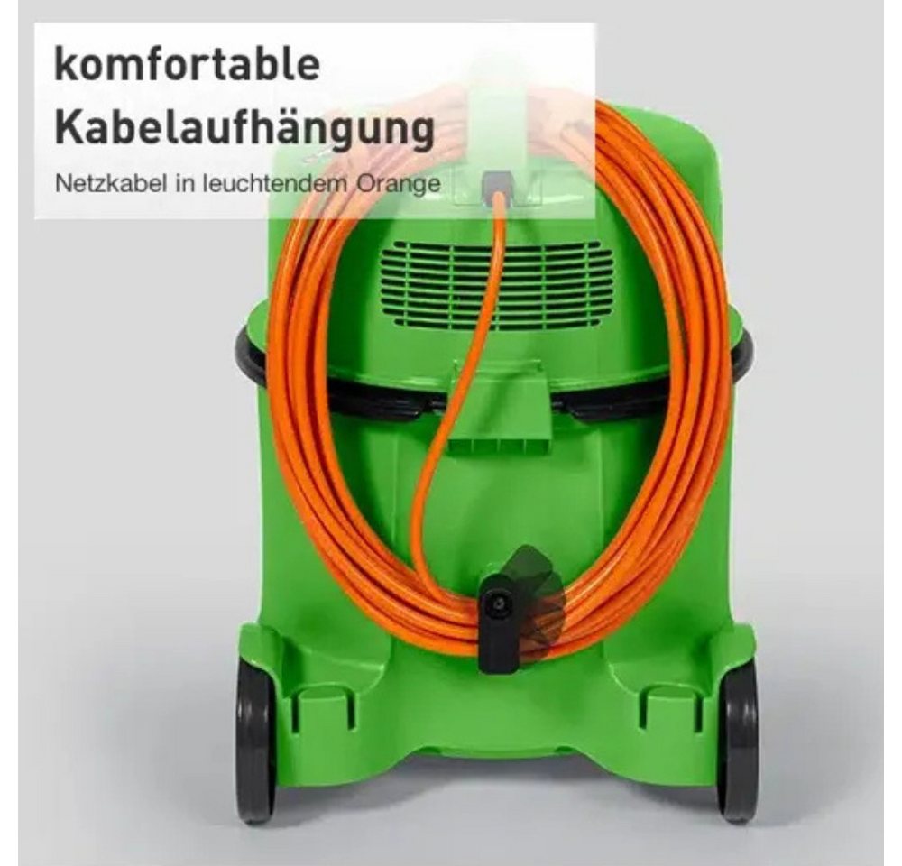Hitachi Bodenstaubsauger CV-400 PRO GN, beutellos, 7,5L Tank, HEPA, 13m Radius, 880 W, beutellos, 13 m Aktionsradius, Möbel- und Kantenschutz, 7,5 Liter Staubtank