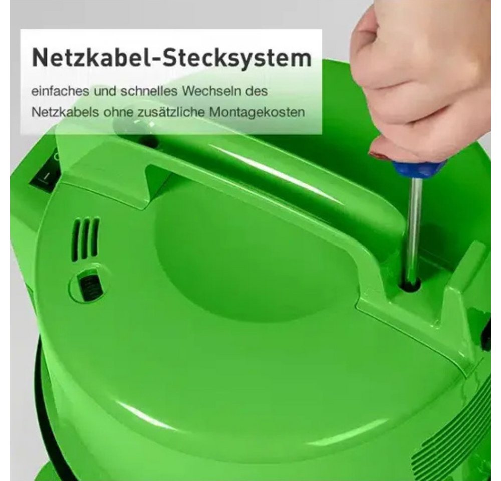 Hitachi Bodenstaubsauger CV-400 PRO GN, beutellos, 7,5L Tank, HEPA, 13m Radius, 880 W, beutellos, 13 m Aktionsradius, Möbel- und Kantenschutz, 7,5 Liter Staubtank Bild 5
