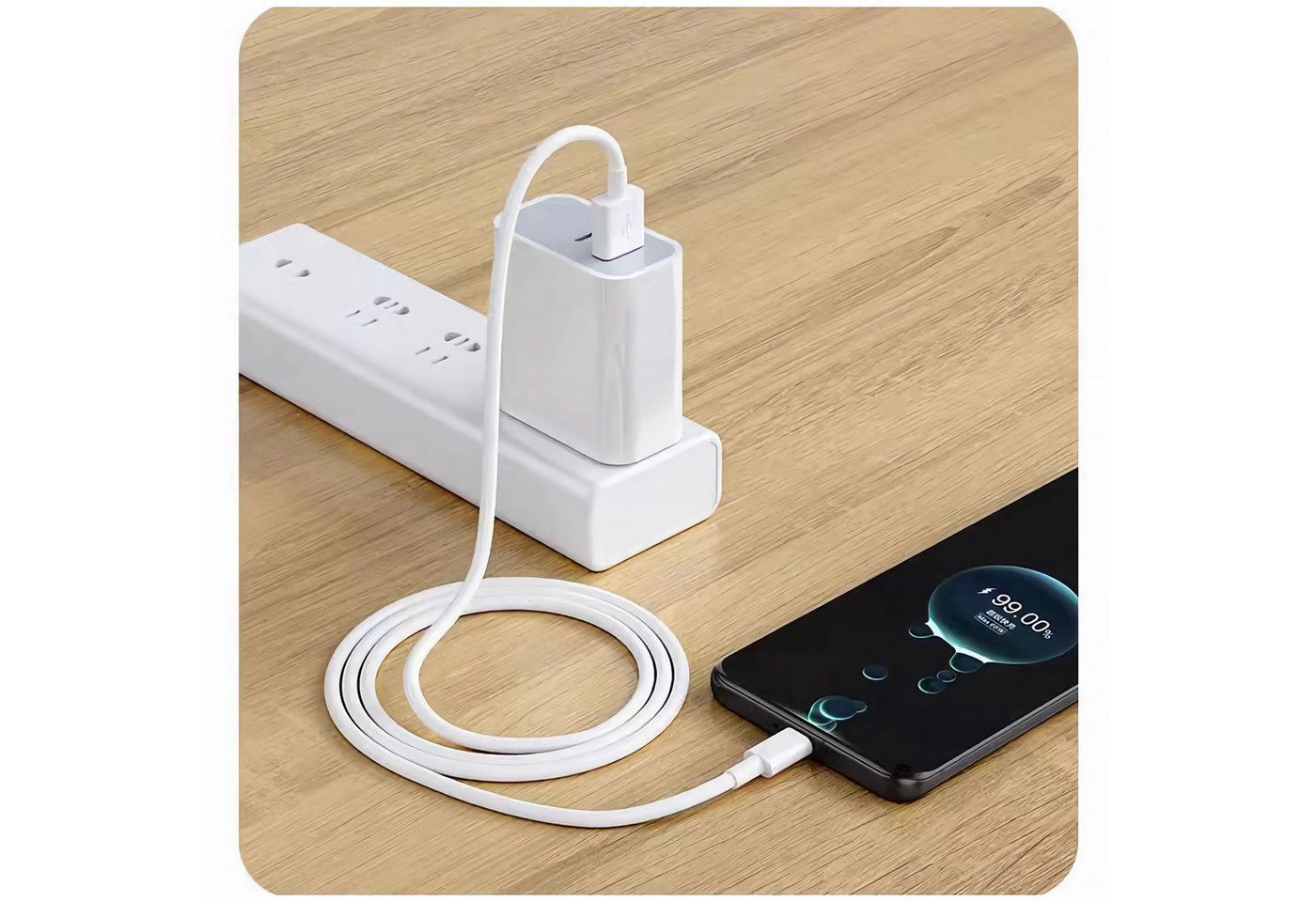 Bolwins K44 USB Kabel 3.0 A - USB C Stecker Datenkabel Schnell Ladekabel 6A USB-Kabel, USB 3.0 Typ A Stecker, USB 3.1 Typ C Stecker (100 cm), Unterstützt SuperSpeed USB 5Gbps und Schnellladen Bild 3