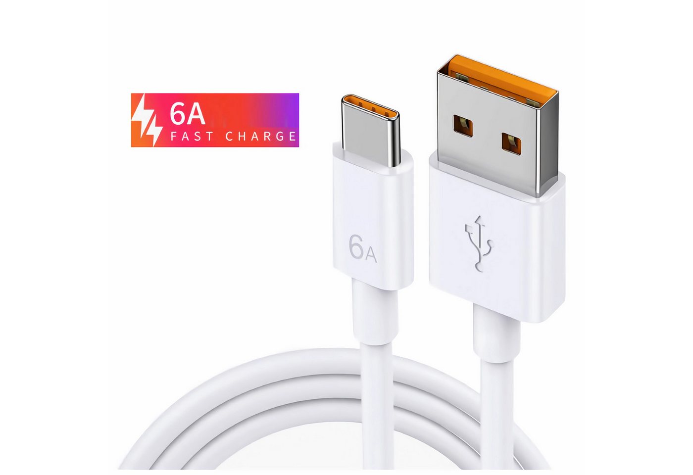 Bolwins K44 USB Kabel 3.0 A - USB C Stecker Datenkabel Schnell Ladekabel 6A USB-Kabel, USB 3.0 Typ A Stecker, USB 3.1 Typ C Stecker (100 cm), Unterstützt SuperSpeed USB 5Gbps und Schnellladen Bild 5