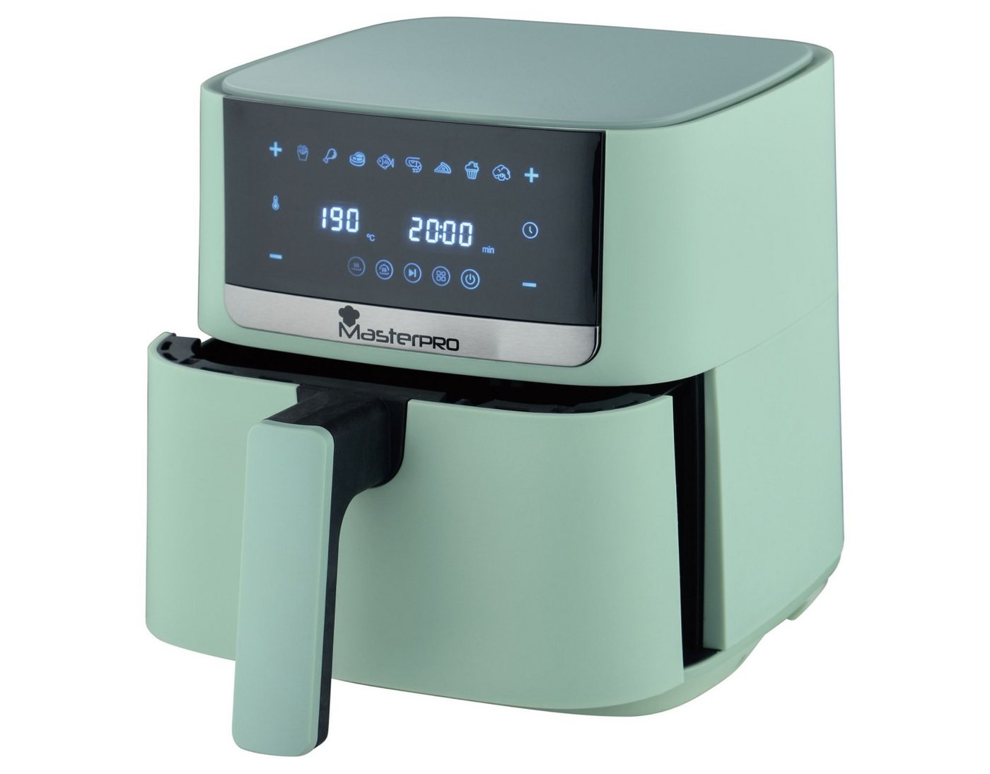 MasterPRO Heißluftfritteuse, 1350 W, mit 8 Programmen & Timerfunktion Bild 3