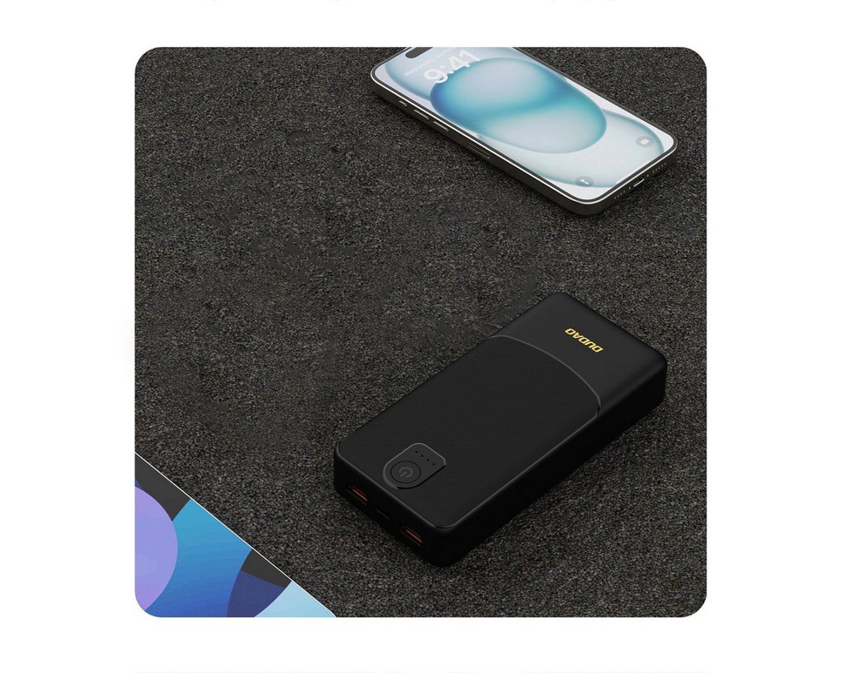 Dudao K10Pro Powerbank 20000 mAh (5 V), Ladung von 2 Geräten gleichzeitig, Kompaktes Format Bild 4