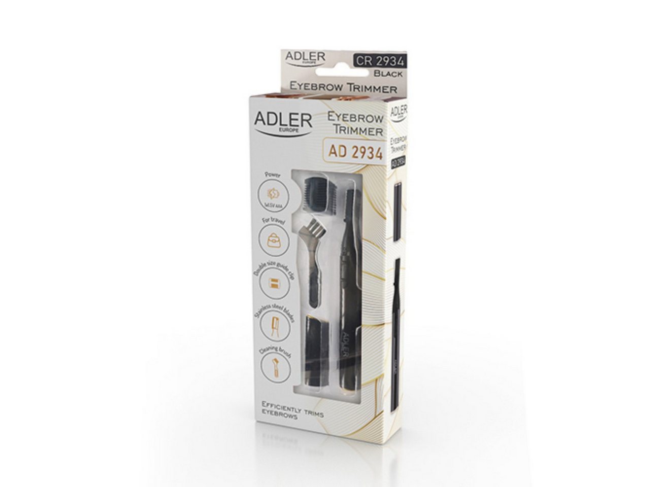 Adler Augenbrauentrimmer AD 2934, mit Edelstahlklinge, Stifte-Design Bild 2