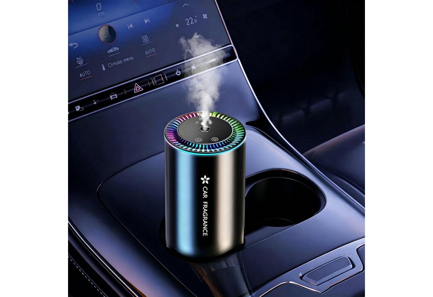 ibettertec Luftbefeuchter Auto Lufterfrischer Auto Elektrischer Duft Aroma Diffusor 3 Modi, Wasserloser Diffuser für ätherische Öle,Aroma Diffuser,Auto duft Bild 3