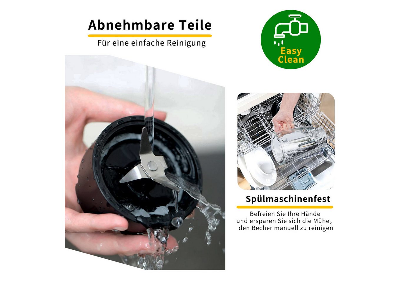 Fyrove Standmixer 2026 Neu Standmixer,Mixer VitaBoost,Edelstahl Silber Glas Smoothie, 1500 W, Maker,Milchshaker Blender 1,5 L,Eiscrusher,6-Klingen für Ice Püree