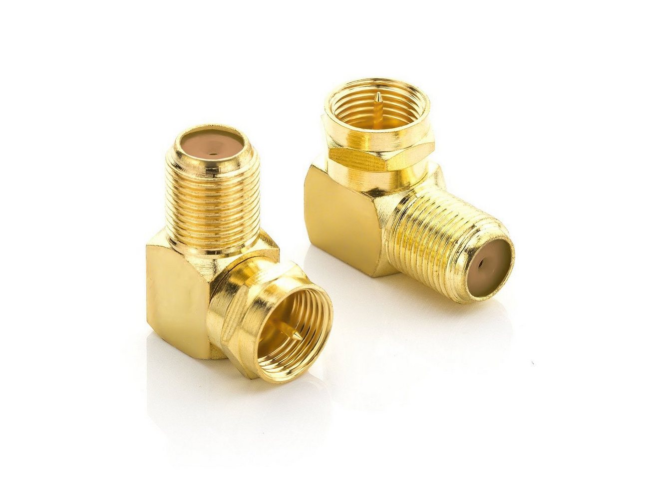 deleyCON deleyCON 8x Sat-Winkel-Adapter 90° Grad für Koaxialkabel 7mm SAT-Kabel Bild 5