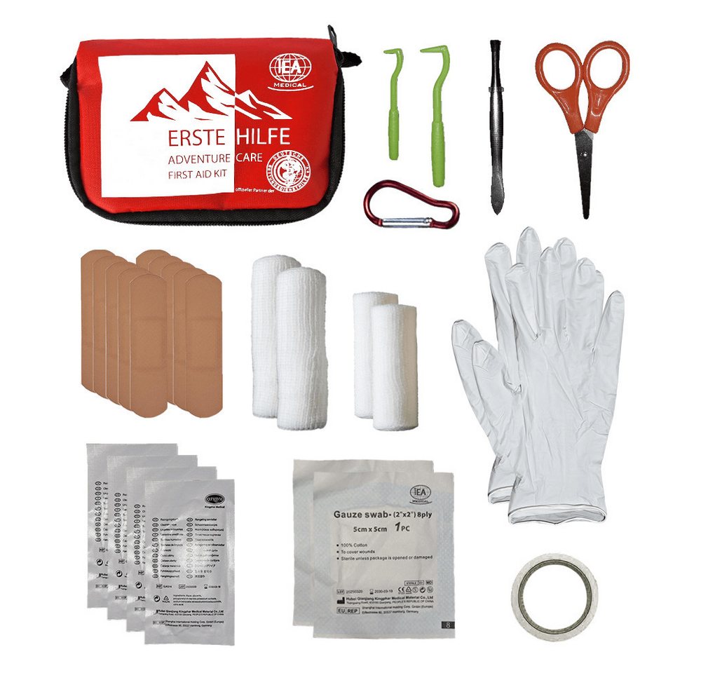 IEA Medical Erste-Hilfe-Set Erste-Hilfe-Set Outdoor, (Komplettset, 26 St), Kompakte Reiseapotheke, Notfallhilfe für Wandern, Camping & Reisen Bild 5