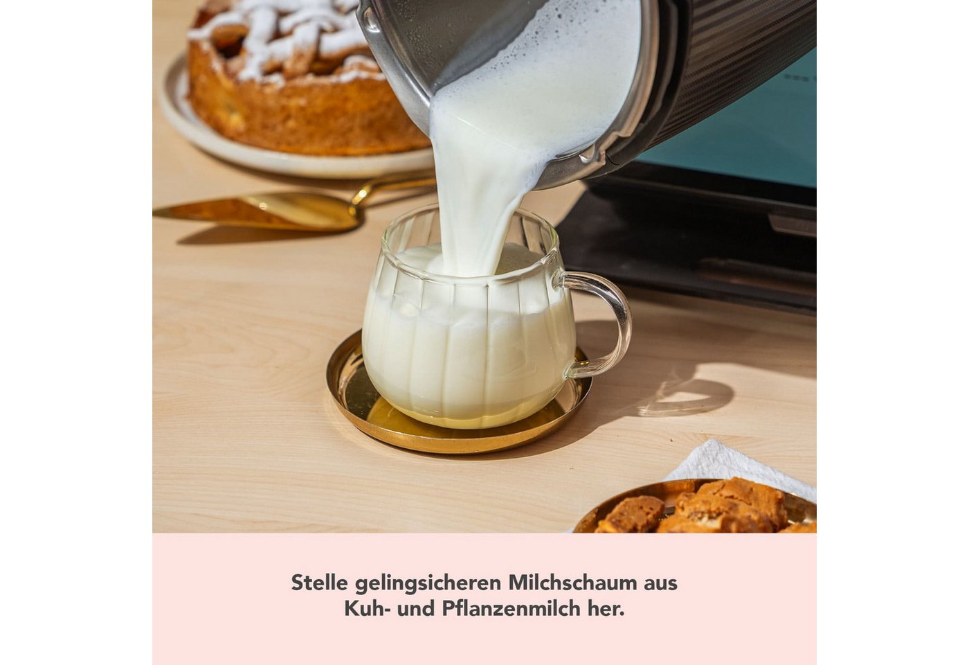 Wundermix Küchenmaschinen Zubehör-Set Milkimizer® Milchschäumer für Thermomix, Zubehör für TM7, TM6, TM5, TM31, Milchschaum in Barista-Qualität aus Thermomix Bild 4