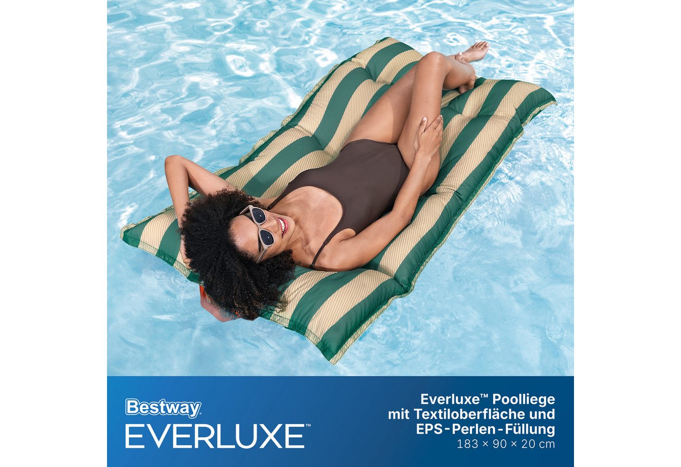 Bestway Luftmatratze Everluxe™, (Packung, mit Textiloberfläche und EPS-Perlen-Füllung), 183 x 90 x 20 cm Bild 4