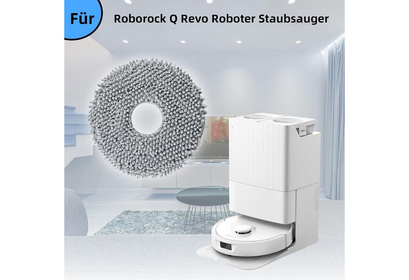 FELIXLEO Saugroboter Zubehör-Set Einfacher Austausch des Ersatzzubehör Sets für volle Saugleistung, (1-tlg) Bild 5